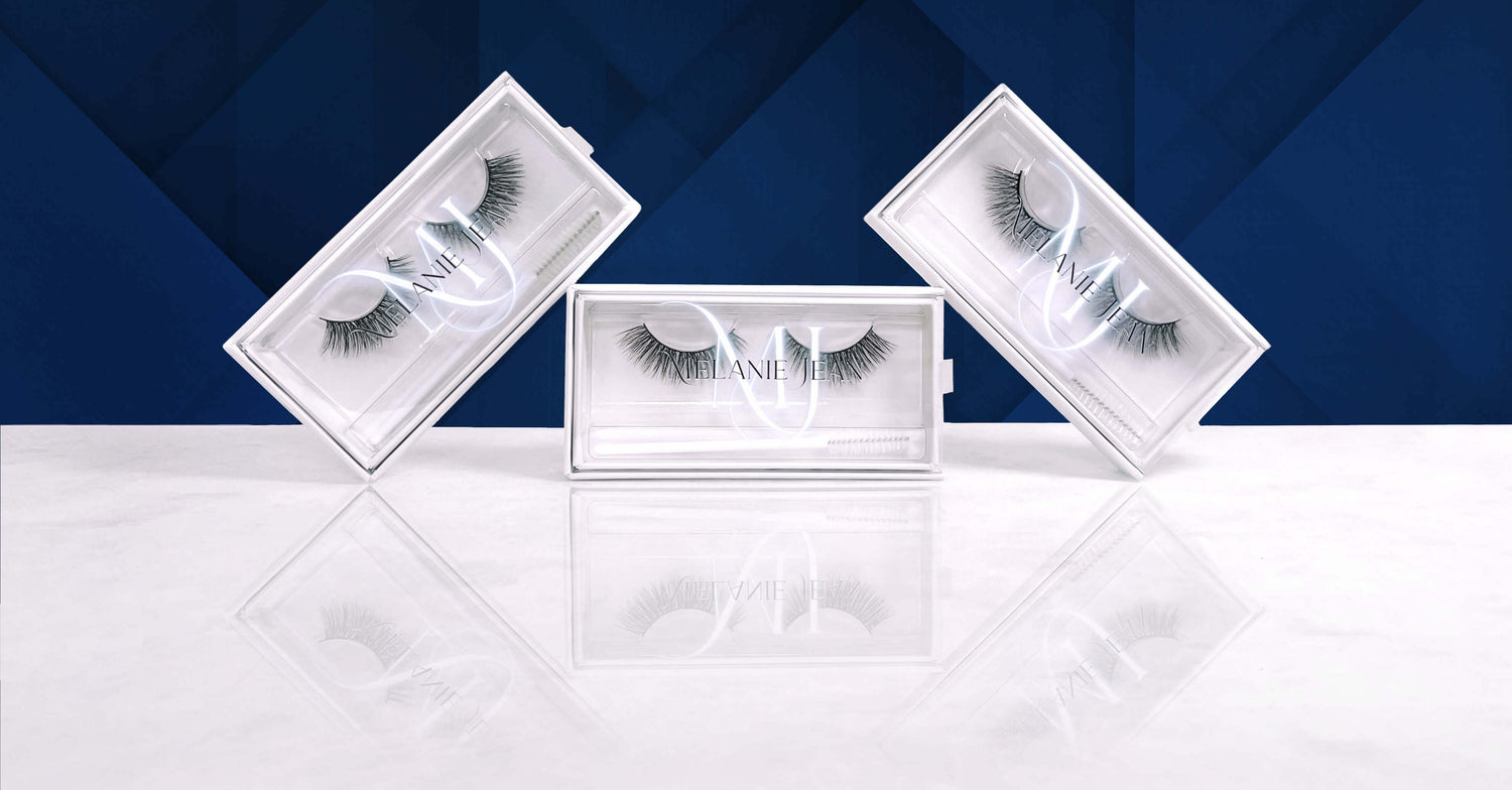 Melanie Jean vegan lashes, faux silk lashes, faux lashes, plant fiber lashes, melanie jean